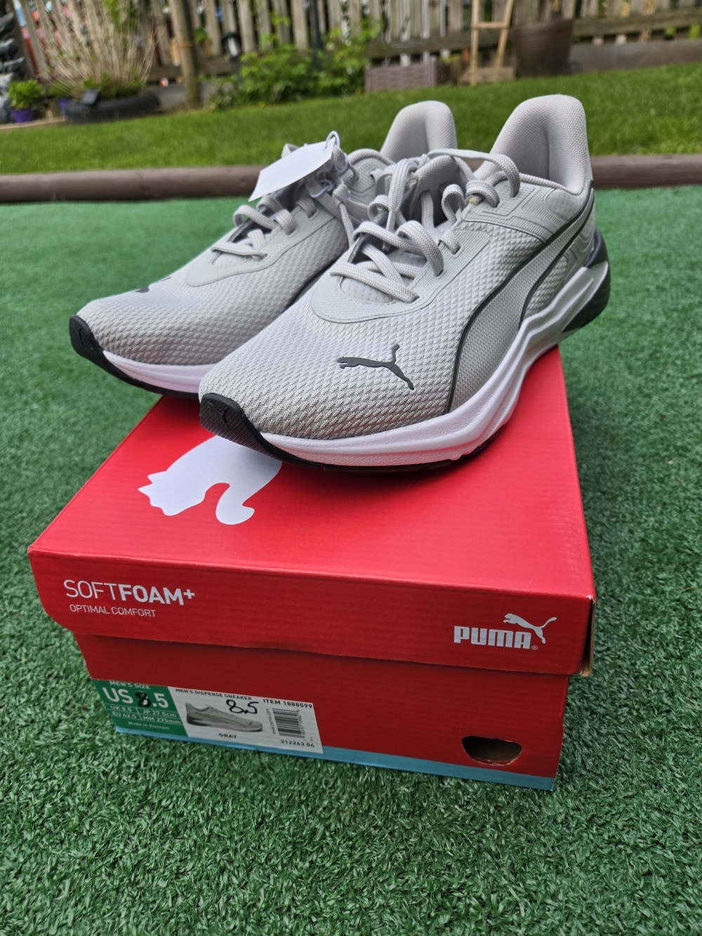 Puma Men’s SoftFoam+ Lightweight Gray Running Shoes